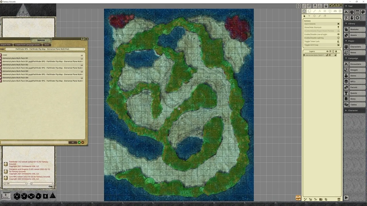 Fantasy Grounds - Pathfinder RPG - Pathfinder Flip-Mat - Elemental Planes Multi-Pack Screenshot 8