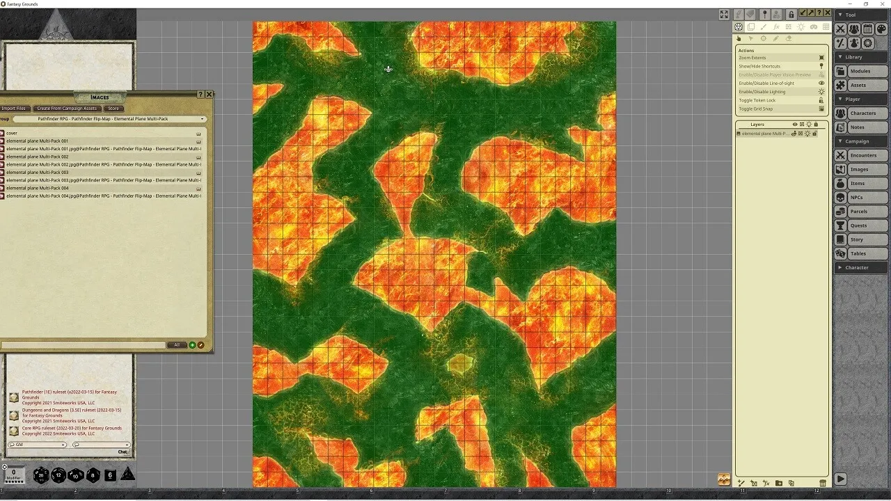 Fantasy Grounds - Pathfinder RPG - Pathfinder Flip-Mat - Elemental Planes Multi-Pack Screenshot 5