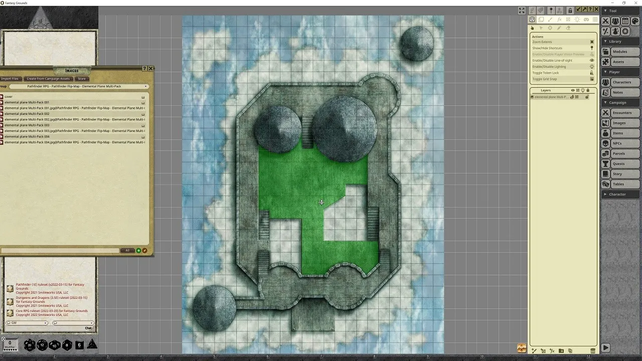 Fantasy Grounds - Pathfinder RPG - Pathfinder Flip-Mat - Elemental Planes Multi-Pack Screenshot 0
