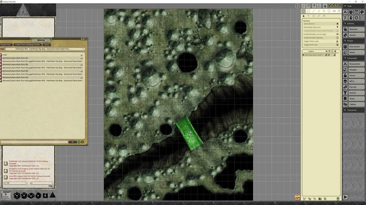 Fantasy Grounds - Pathfinder RPG - Pathfinder Flip-Mat - Elemental Planes Multi-Pack Screenshot 2