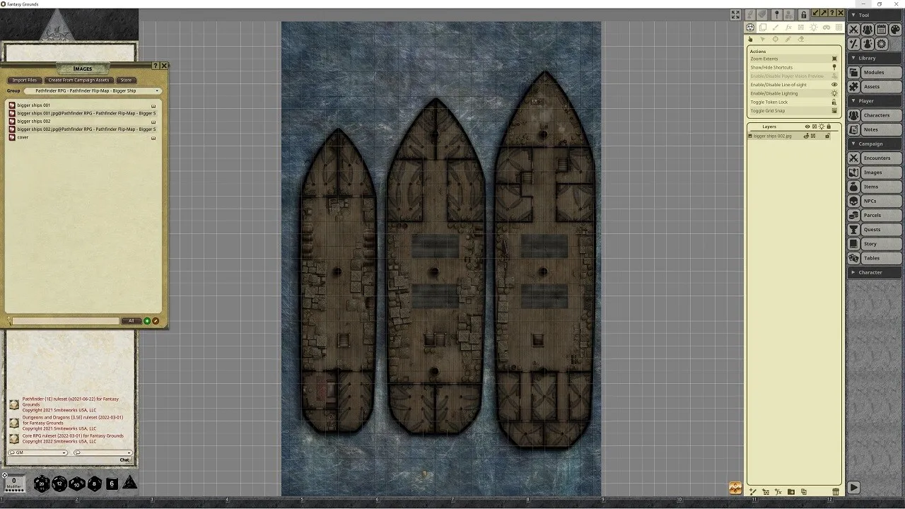 Fantasy Grounds - Pathfinder RPG - Pathfinder Flip-Mat - Bigger Ship Screenshot 3
