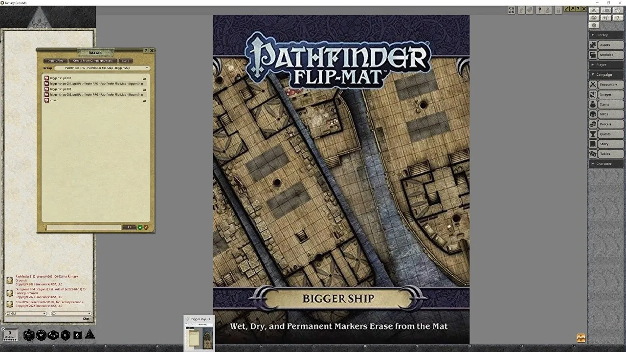 Fantasy Grounds - Pathfinder RPG - Pathfinder Flip-Mat - Bigger Ship Screenshot 1