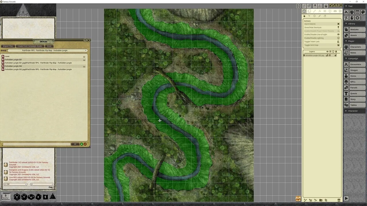 Fantasy Grounds - Pathfinder RPG - Pathfinder Flip-Mat - Forbidden Jungle Screenshot 2