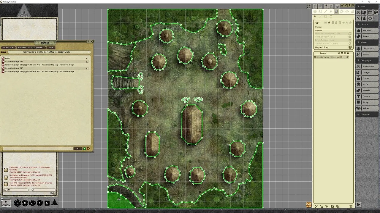 Fantasy Grounds - Pathfinder RPG - Pathfinder Flip-Mat - Forbidden Jungle Screenshot 1