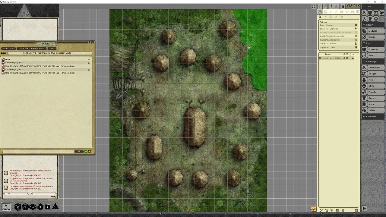Fantasy Grounds - Pathfinder RPG - Pathfinder Flip-Mat - Forbidden Jungle Screenshot 0