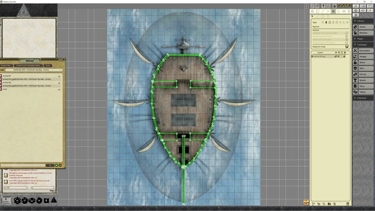 Fantasy Grounds - Pathfinder RPG - Pathfinder Flip-Mat - Airship Screenshot 1