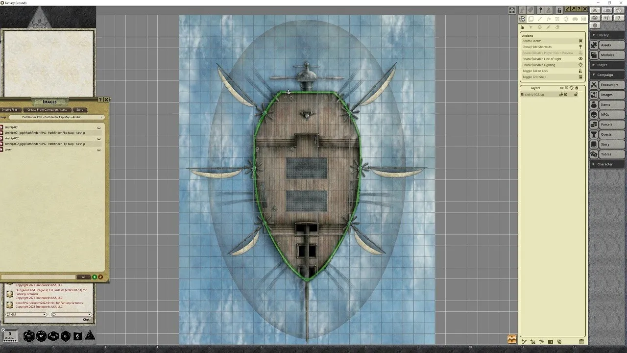 Fantasy Grounds - Pathfinder RPG - Pathfinder Flip-Mat - Airship Screenshot 2