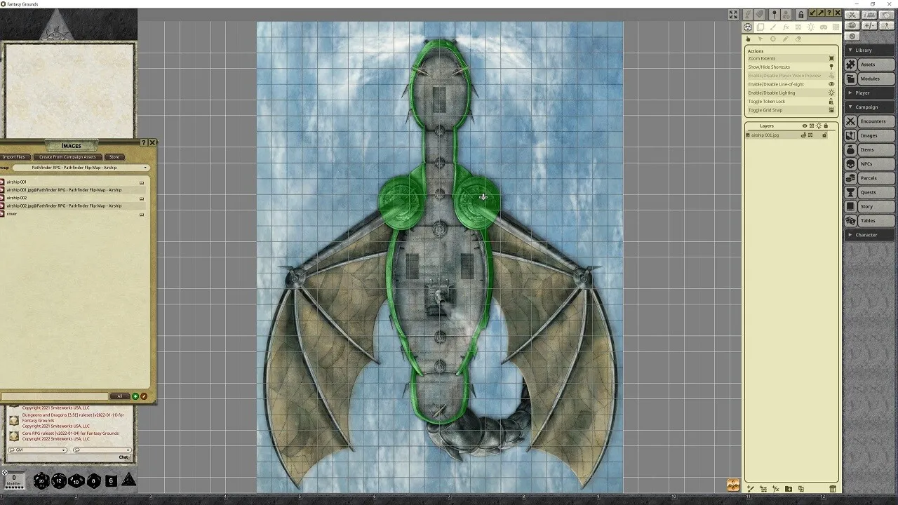 Fantasy Grounds - Pathfinder RPG - Pathfinder Flip-Mat - Airship Screenshot 4