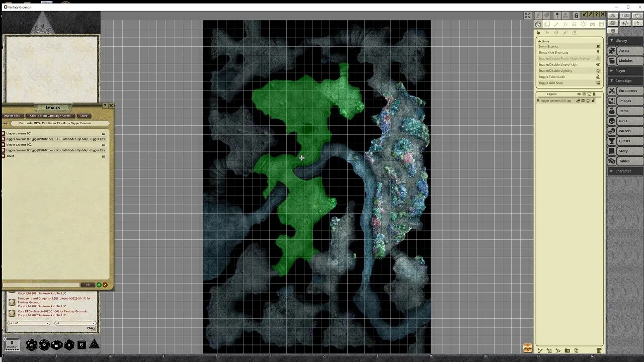 Fantasy Grounds - Pathfinder RPG - Pathfinder Flip-Mat - Bigger Caverns Screenshot 4