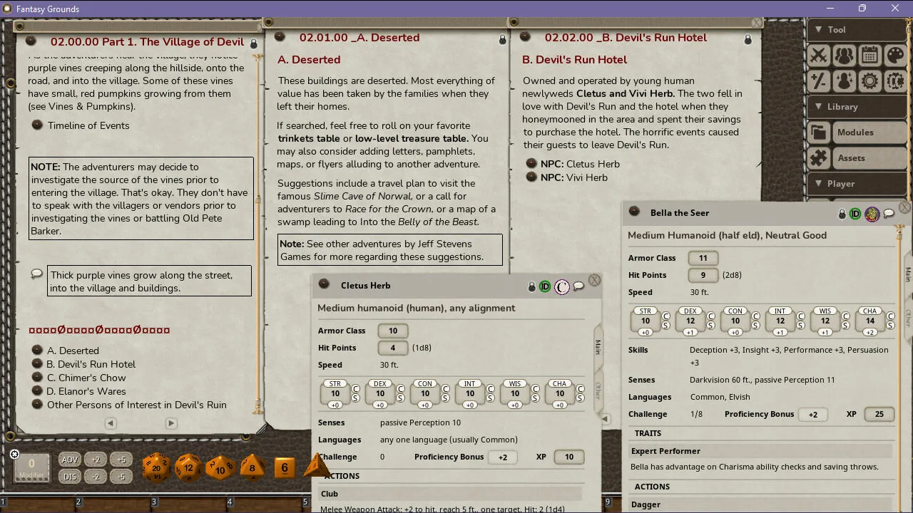 Fantasy Grounds - Horror at Devil's Run Screenshot 3