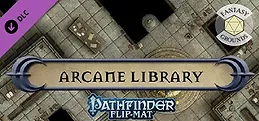 Fantasy Grounds - Pathfinder RPG - Pathfinder Flip-Mat - Arcane Library