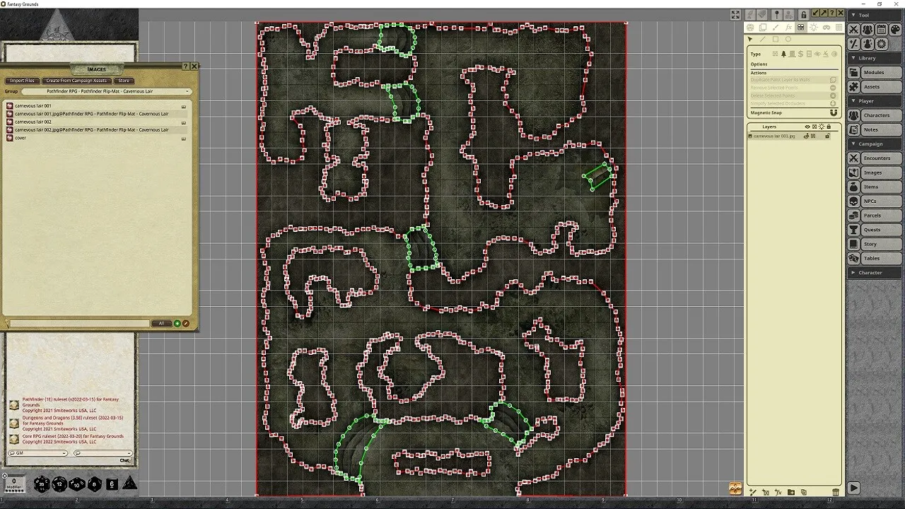 Fantasy Grounds - Pathfinder RPG - Pathfinder Flip-Mat - Cavernous Lair Screenshot 4