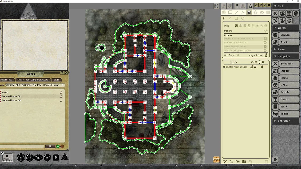 Fantasy Grounds - Pathfinder RPG - Pathfinder Flip-Mat Haunted House Screenshot 4