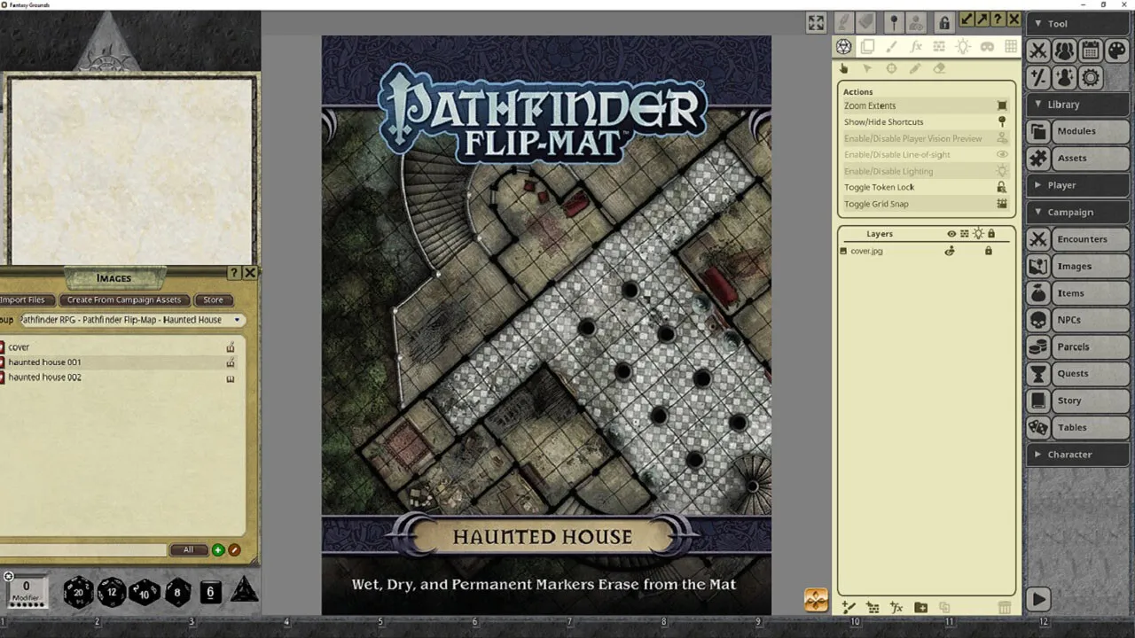 Fantasy Grounds - Pathfinder RPG - Pathfinder Flip-Mat Haunted House Screenshot 2