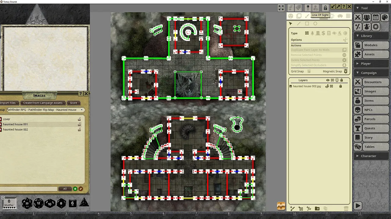Fantasy Grounds - Pathfinder RPG - Pathfinder Flip-Mat Haunted House Screenshot 1