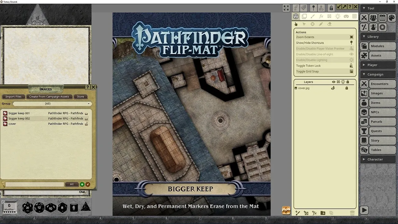 Fantasy Grounds - Pathfinder RPG - Pathfinder Flip-Mat - Bigger Keep Screenshot 4