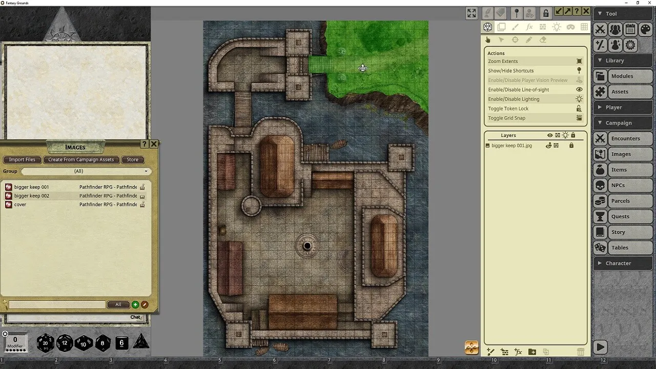 Fantasy Grounds - Pathfinder RPG - Pathfinder Flip-Mat - Bigger Keep Screenshot 3