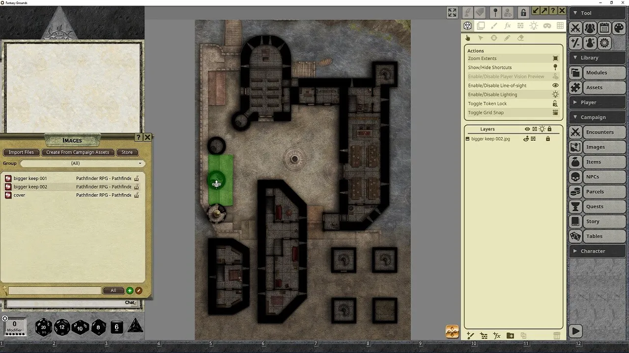 Fantasy Grounds - Pathfinder RPG - Pathfinder Flip-Mat - Bigger Keep Screenshot 0