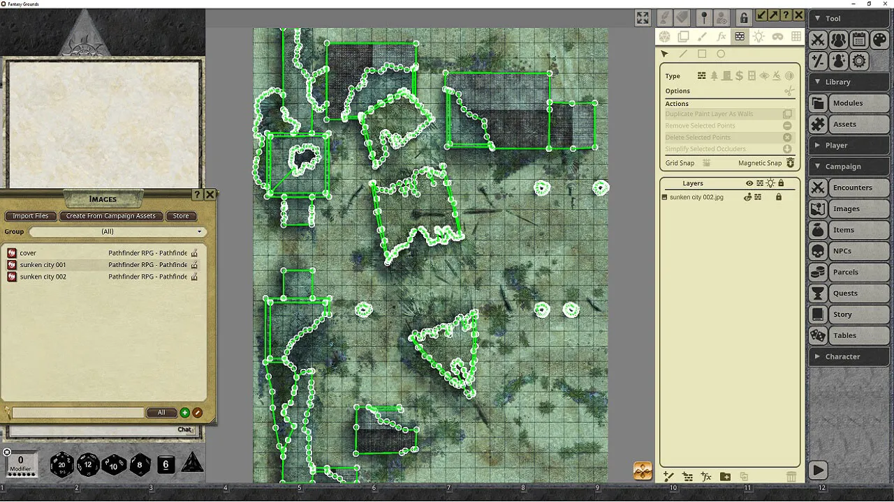 Fantasy Grounds - Pathfinder RPG - Pathfinder Flip-Mat - Sunken City Screenshot 1