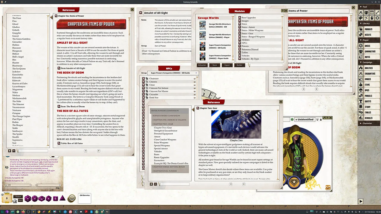 Fantasy Grounds - Savage Worlds Super Powers Companion (SWADE) Screenshot 3