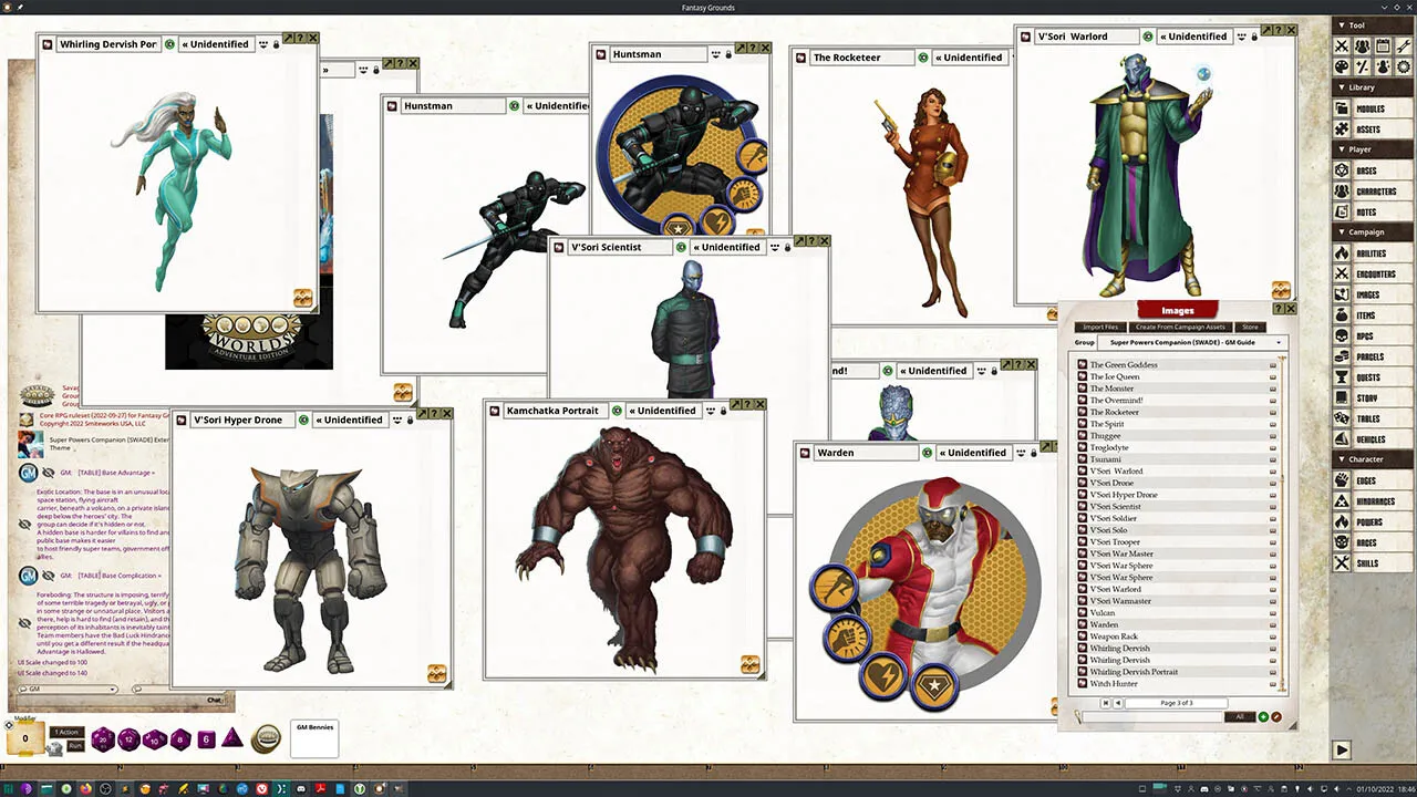 Fantasy Grounds - Savage Worlds Super Powers Companion (SWADE) Screenshot 0