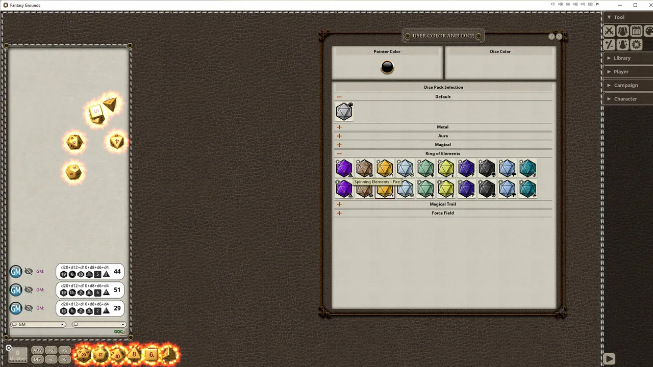 Fantasy Grounds - Ring of Elements Dice Pack Screenshot 5