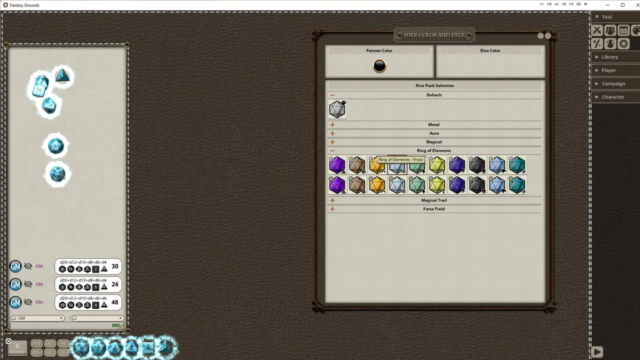 Fantasy Grounds - Ring of Elements Dice Pack Screenshot 3