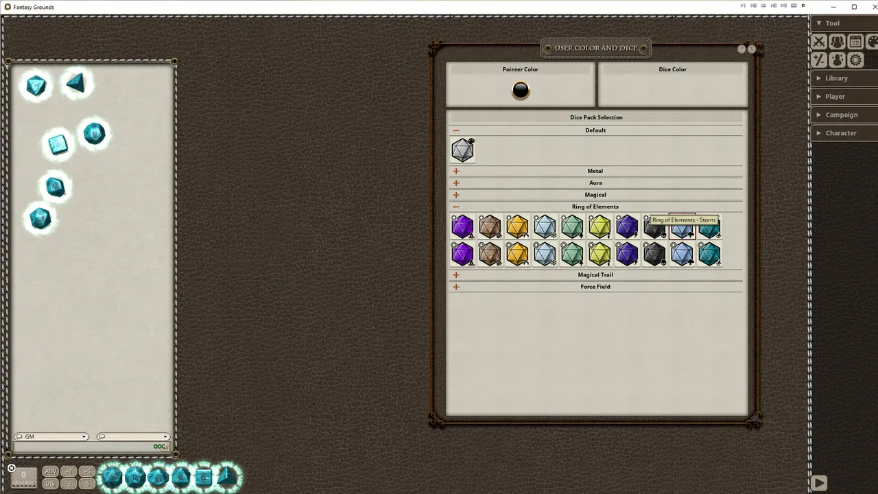 Fantasy Grounds - Ring of Elements Dice Pack Screenshot 7