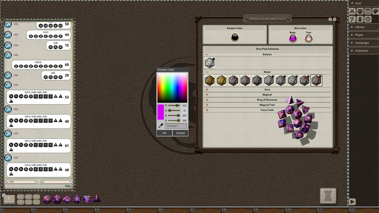 Fantasy Grounds - Metal Dice Pack Screenshot 8