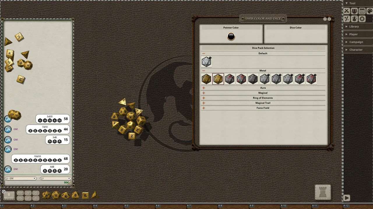 Fantasy Grounds - Metal Dice Pack Screenshot 6