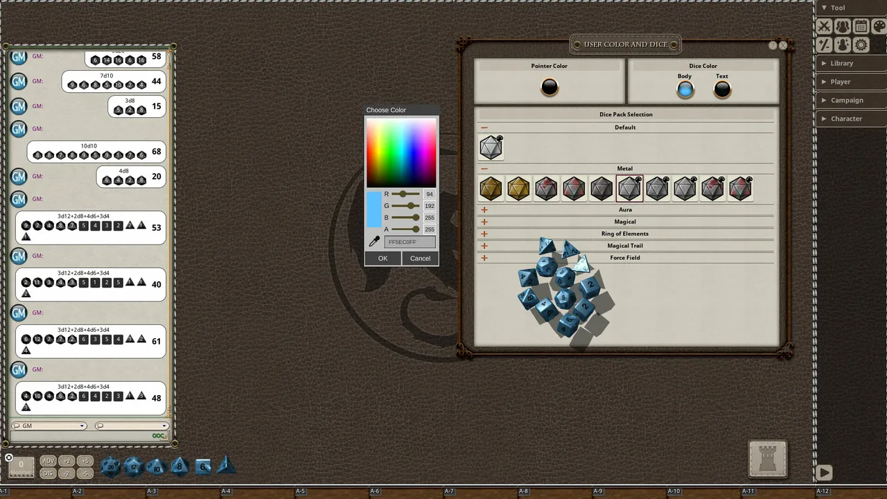 Fantasy Grounds - Metal Dice Pack Screenshot 1