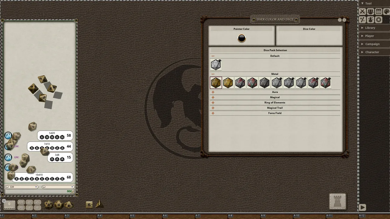 Fantasy Grounds - Metal Dice Pack Screenshot 2