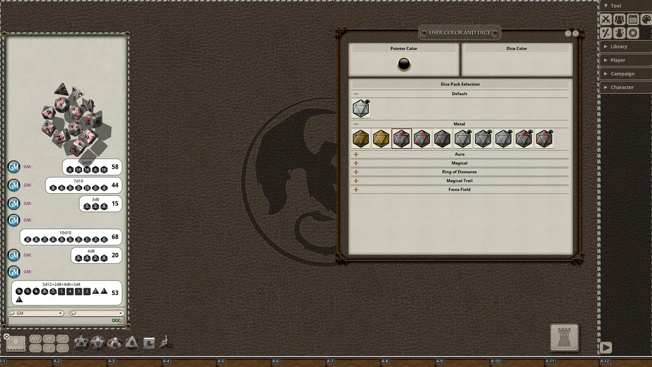 Fantasy Grounds - Metal Dice Pack Screenshot 0