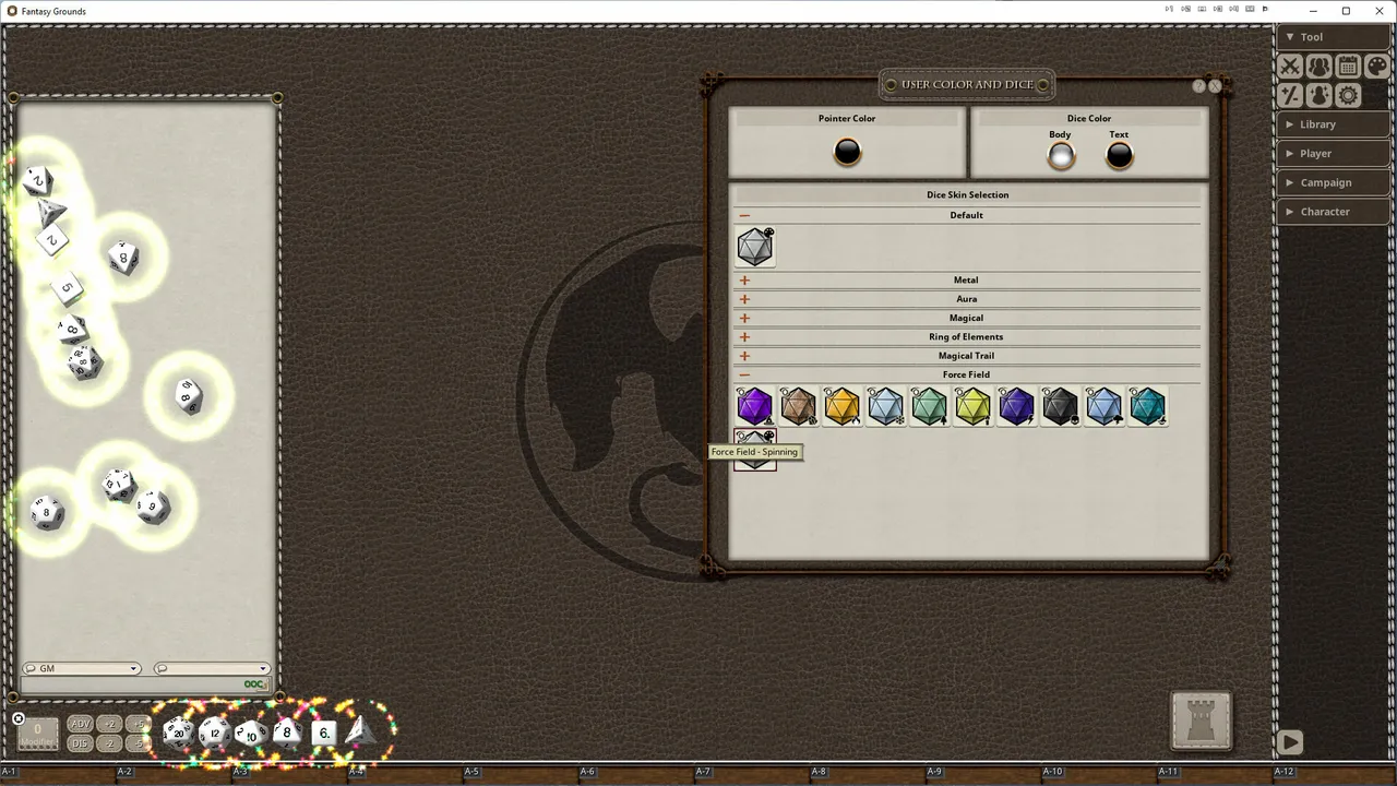Fantasy Grounds - Force Field Dice Pack Screenshot 7