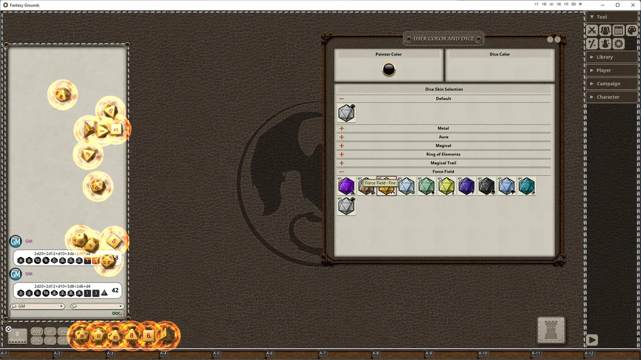 Fantasy Grounds - Force Field Dice Pack Screenshot 2