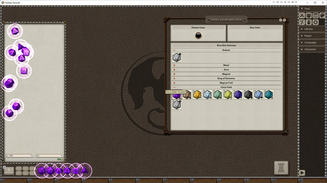 Fantasy Grounds - Force Field Dice Pack Screenshot 0