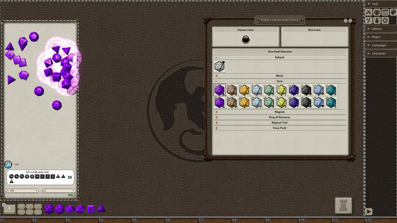 Fantasy Grounds - Aura Dice Pack Screenshot 2