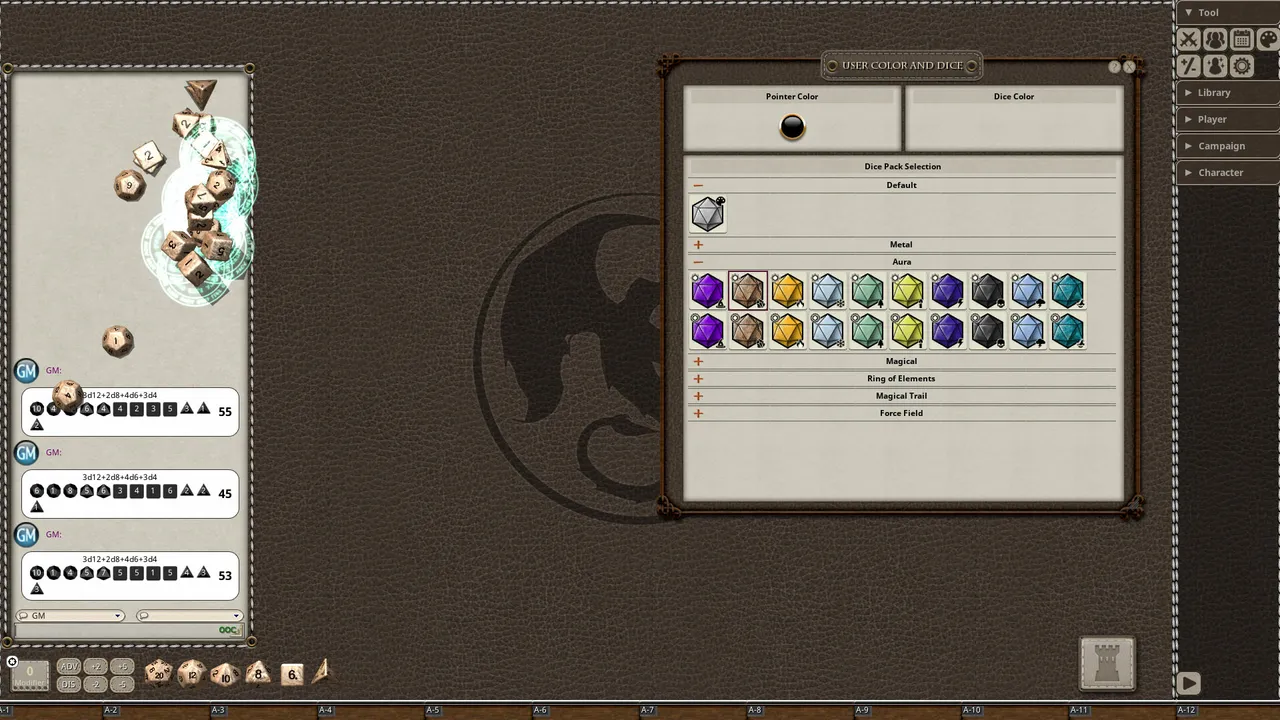 Fantasy Grounds - Aura Dice Pack Screenshot 4