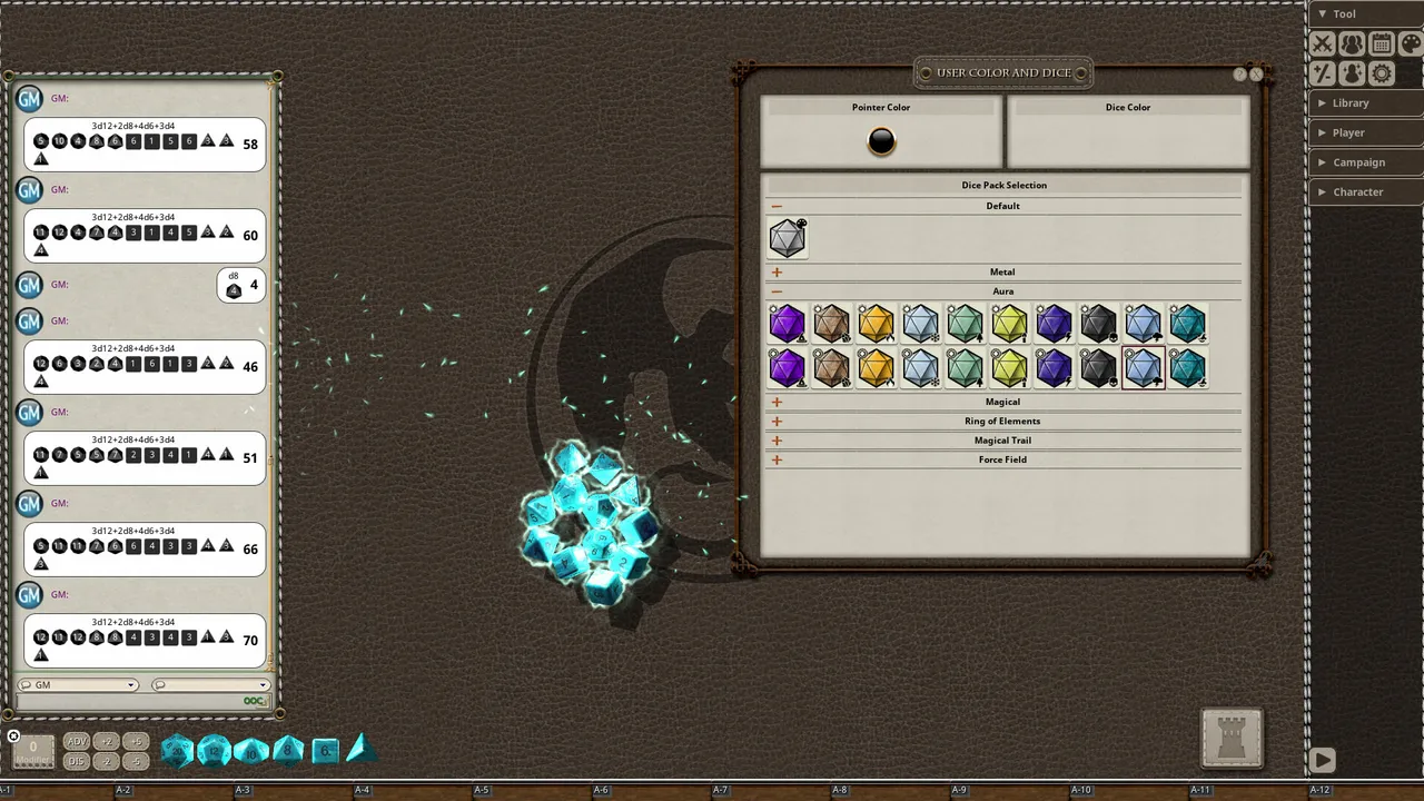 Fantasy Grounds - Aura Dice Pack Screenshot 1