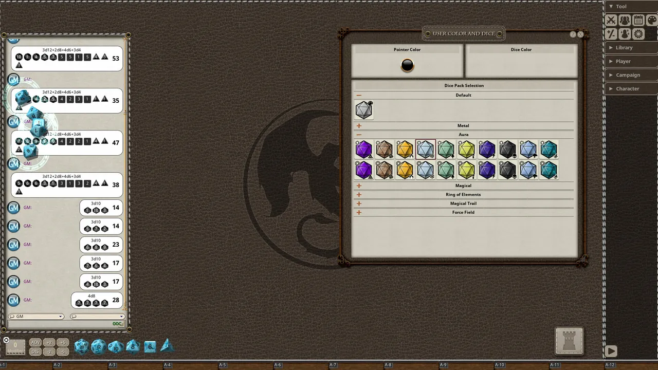 Fantasy Grounds - Aura Dice Pack Screenshot 5