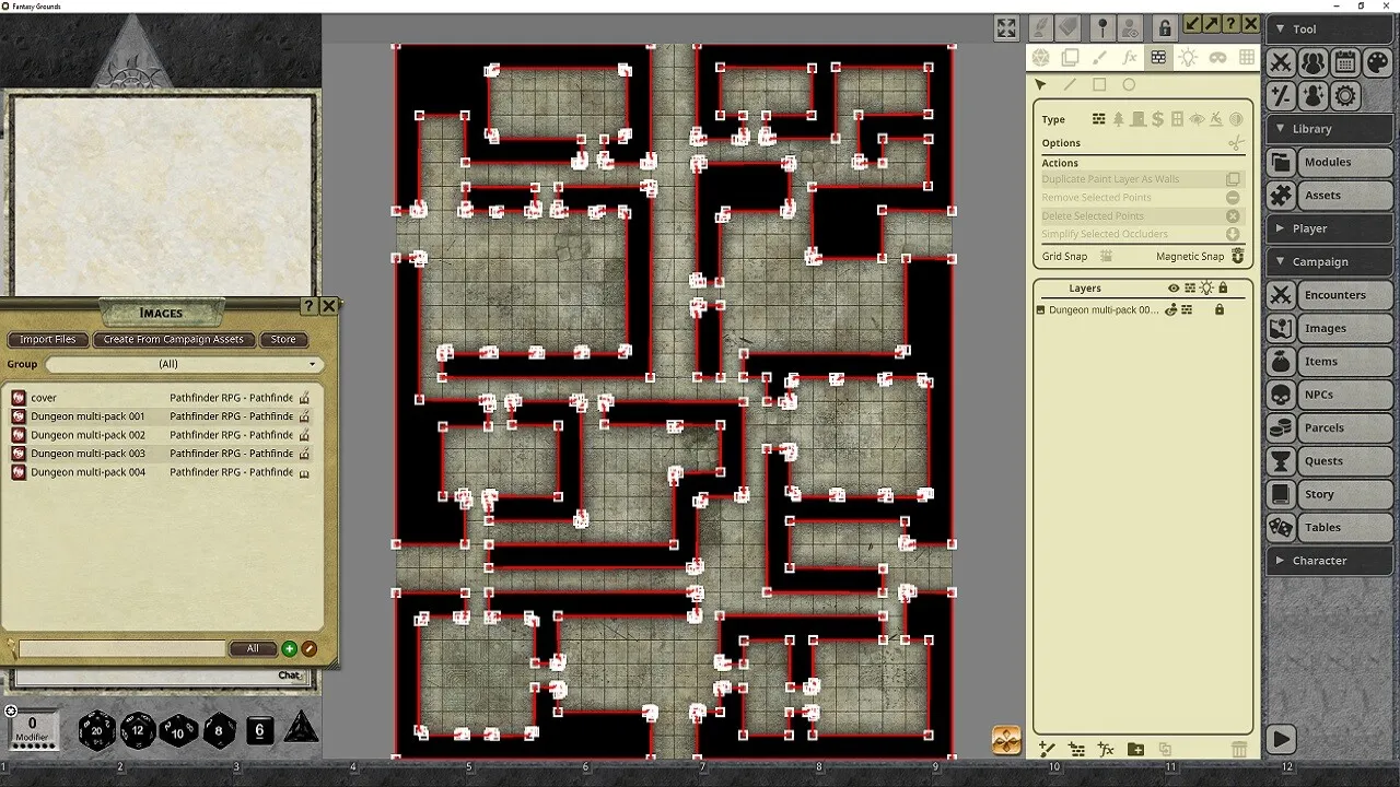 Fantasy Grounds - Pathfinder RPG - Pathfinder Flip-Mat - Dungeons Multi-Pack Screenshot 1