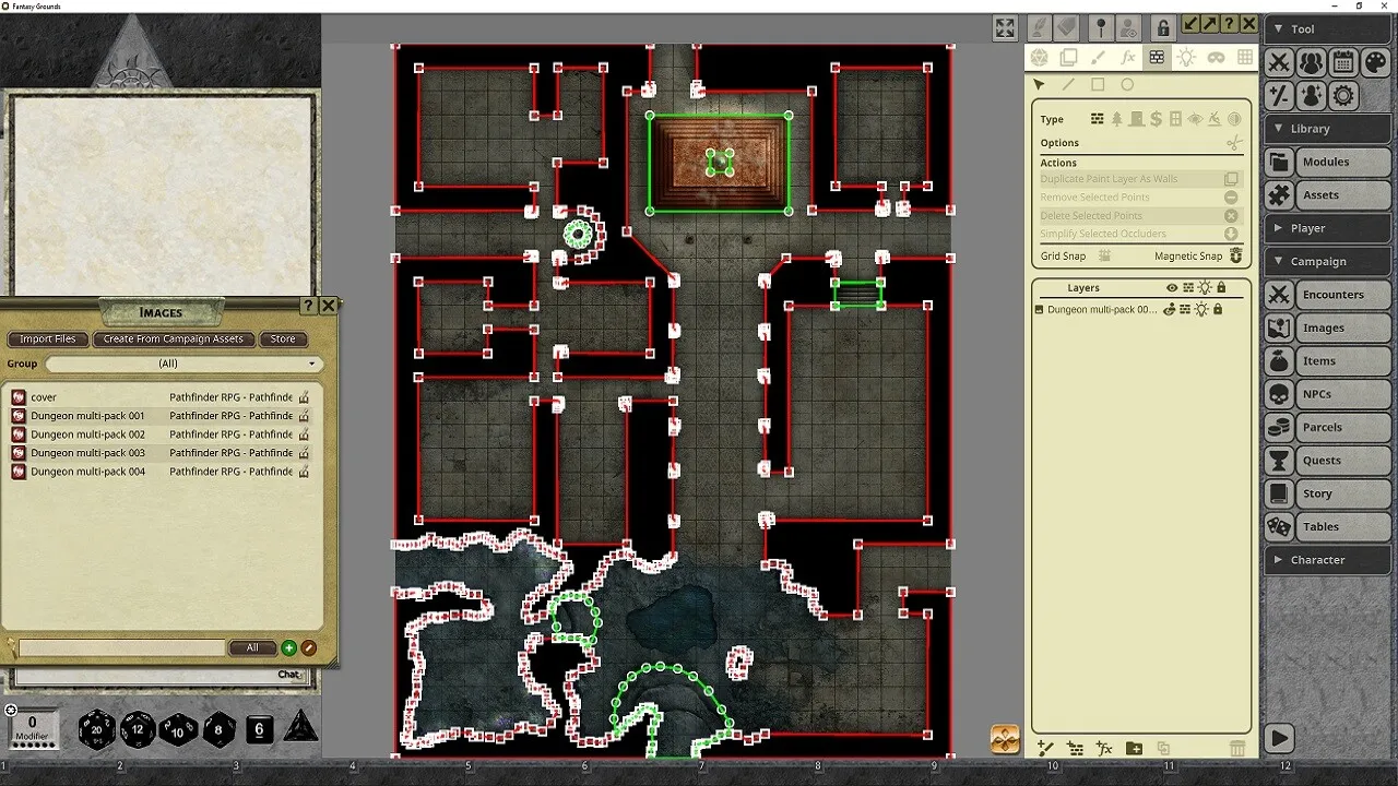 Fantasy Grounds - Pathfinder RPG - Pathfinder Flip-Mat - Dungeons Multi-Pack Screenshot 0