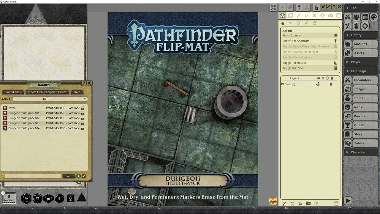 Fantasy Grounds - Pathfinder RPG - Pathfinder Flip-Mat - Dungeons Multi-Pack Screenshot 4