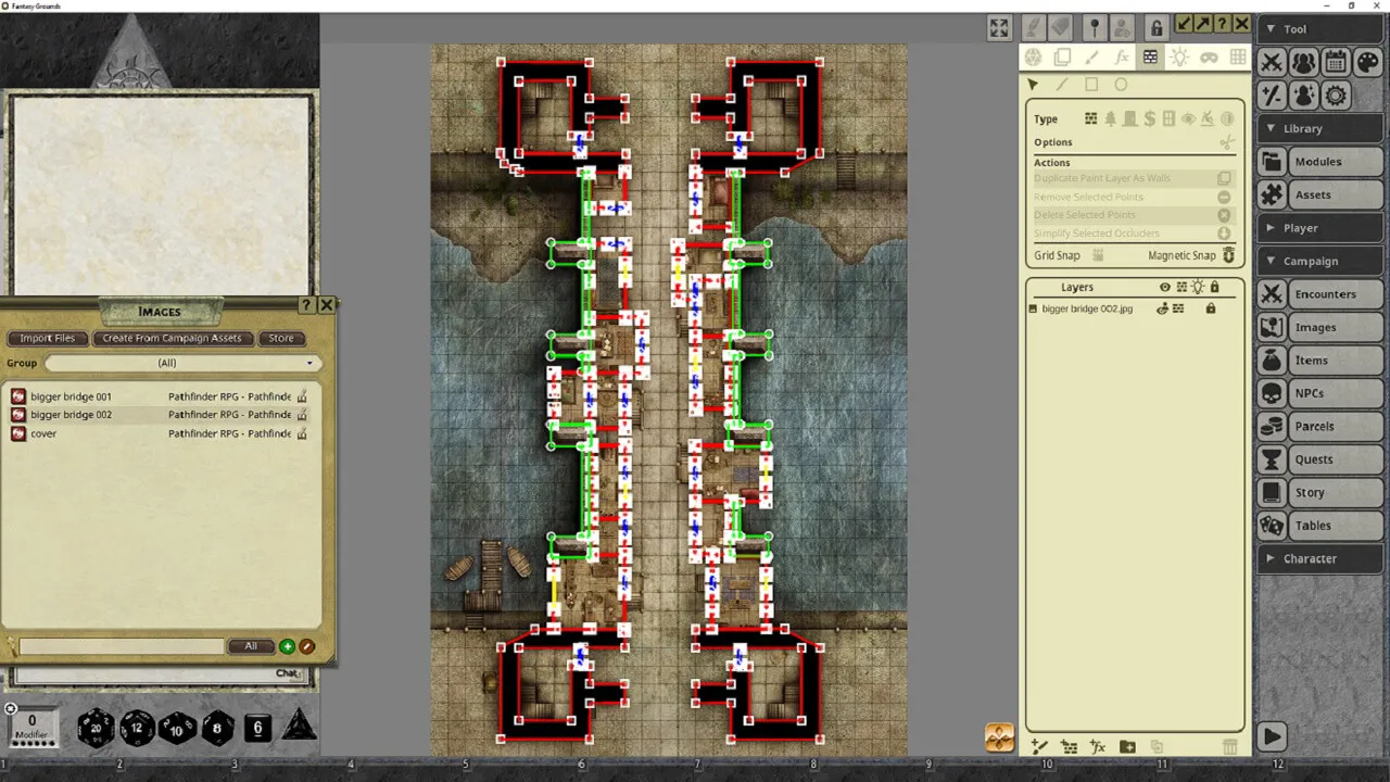 Fantasy Grounds - Pathfinder RPG - Pathfinder Flip-Mat - Bigger Bridge Screenshot 1