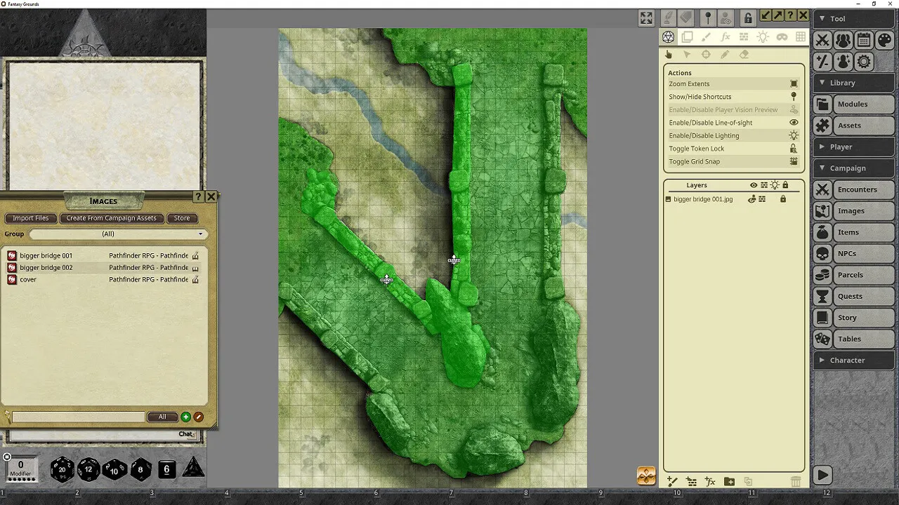 Fantasy Grounds - Pathfinder RPG - Pathfinder Flip-Mat - Bigger Bridge Screenshot 2