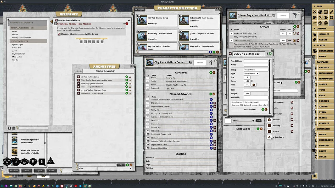 Fantasy Grounds - Savage Rifts(R): The Tomorrow Legion Archetypes - Set 1 #SWADE Screenshot 4