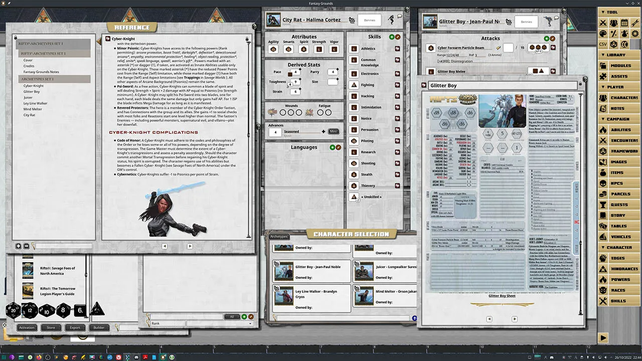 Fantasy Grounds - Savage Rifts(R): The Tomorrow Legion Archetypes - Set 1 #SWADE Screenshot 3