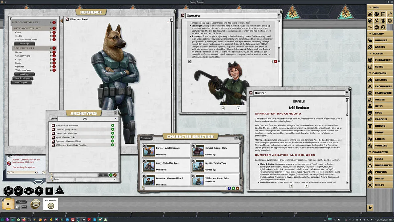 Fantasy Grounds - Savage Rifts(R): The Tomorrow Legion Archetypes - Set 2 #SWADE Screenshot 4