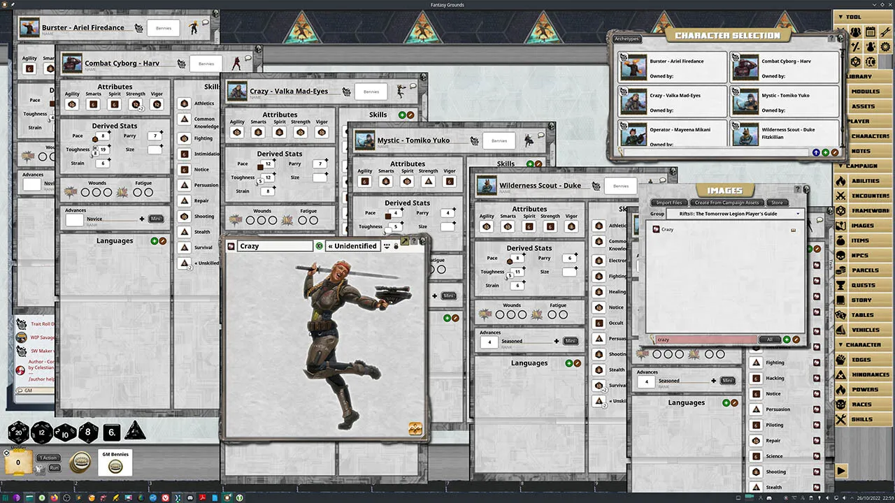 Fantasy Grounds - Savage Rifts(R): The Tomorrow Legion Archetypes - Set 2 #SWADE Screenshot 1