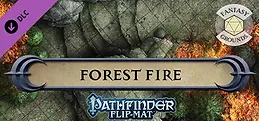 Fantasy Grounds - Pathfinder RPG - Pathfinder Flip-Mat - Forest Fire
